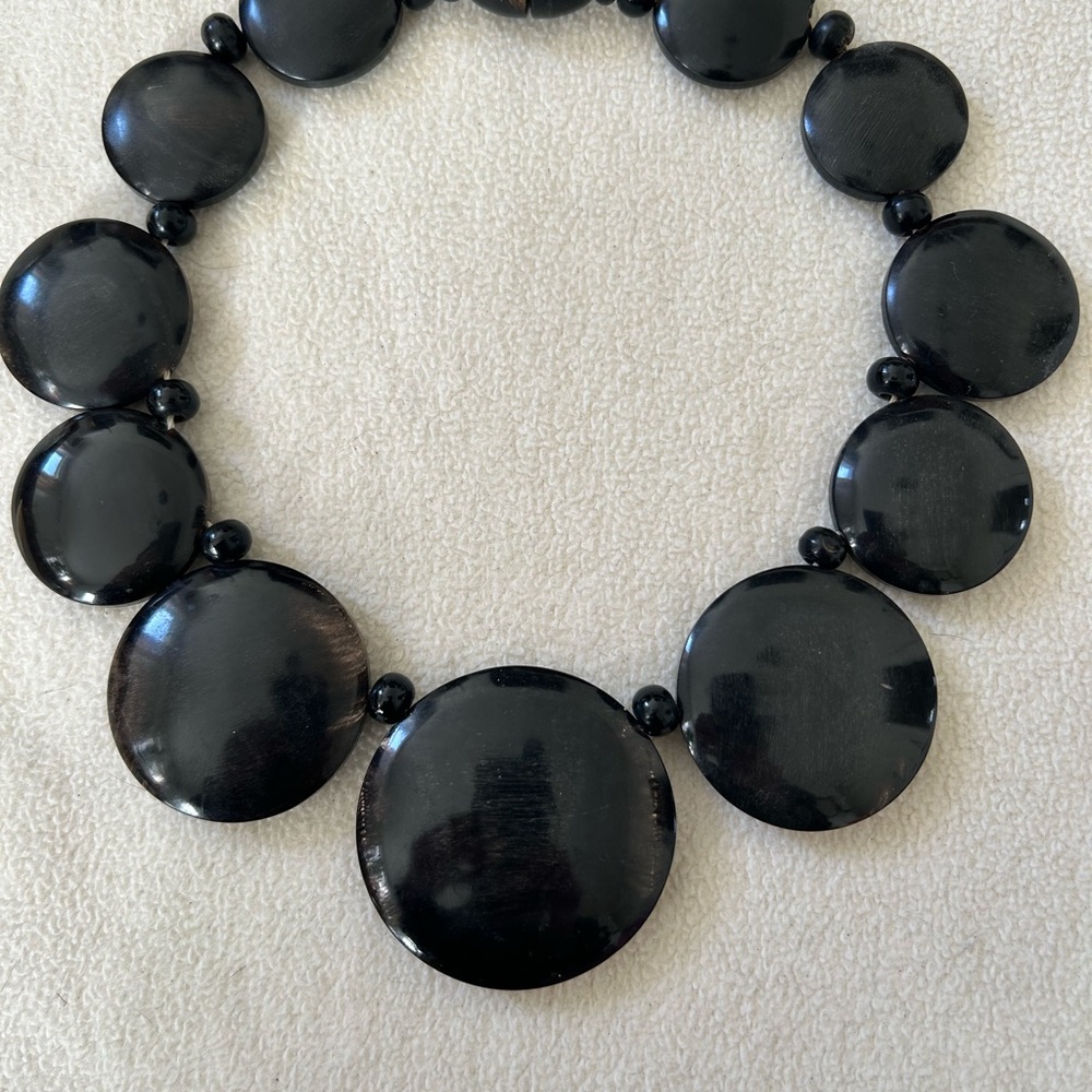 Elegant Black Statement Necklace